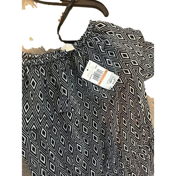 Michael Kors Off-Shoulder Diamond Print Dress | NWT | Size Sm fits med - Picture 5 of 9